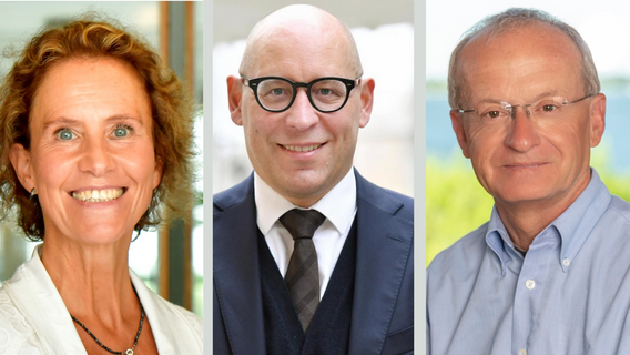 Portrait-Collage Prof. Dr. Christine Falk, Prof. Dr. Hans Michael Heinig, Prof. Dr. Thomas Mettenleiter
