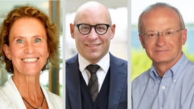 Portrait-Collage Prof. Dr. Christine Falk, Prof. Dr. Hans Michael Heinig, Prof. Dr. Thomas Mettenleiter