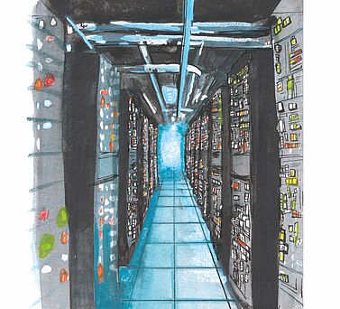 Illustration Macht uns KI freier oder schafft sie neue Zw&auml;nge und Ungleichheiten? 