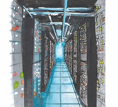 Illustration Macht uns KI freier oder schafft sie neue Zw&auml;nge und Ungleichheiten? 