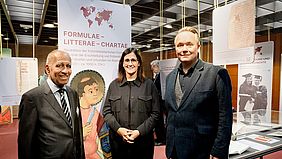 Ausstellungser&ouml;ffnung 2025 mit Mojib Latif, Maryam Blumenthal, Olaf Eigenbrodt