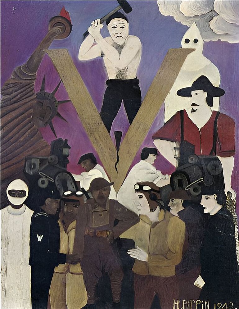 Mr. Prejudice (Horace Pippin, 1943)