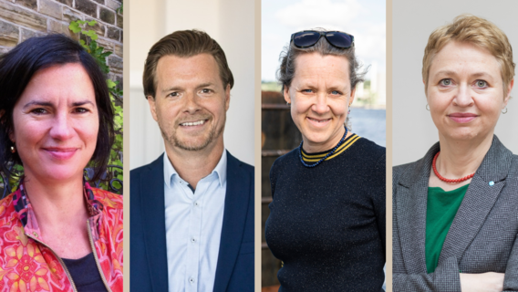 Portraits der vier neuen Mitglieder 2024