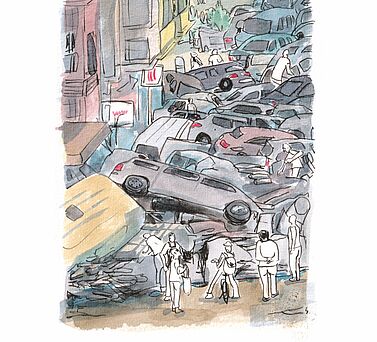 Illustration Wie der Klimawandel die Freiheit bedroht