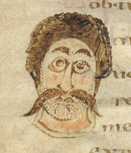 Abb. 1: Portrait eines Mannes (Paris, Biblioth&egrave;que nationale de France, lat. 12048, fol. 9v.)