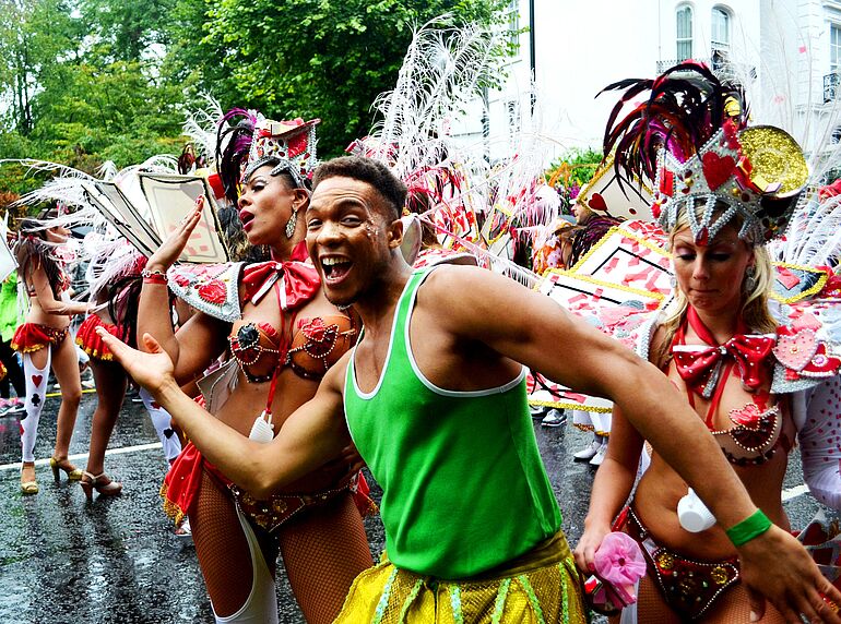 Notting Hill Carnival 2014 im karibisch gepr&auml;gten Londoner Stadtteil Notting Hill  