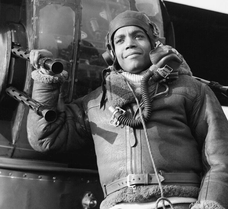 Sergeant Lincoln Orville Lynch 1944 (jamaikanischer B&uuml;rgerrechtler und Veteran der Royal Air Force)