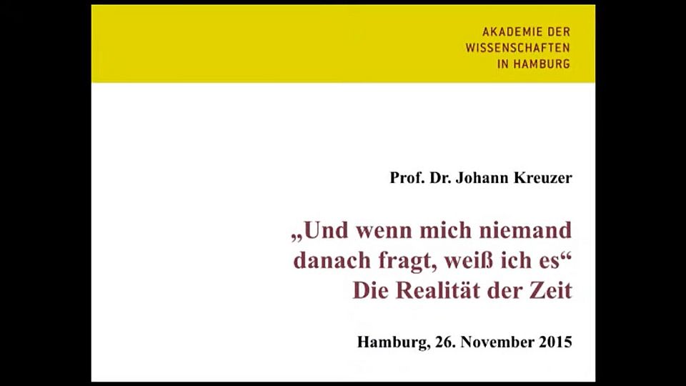 Akademievorlesung - Prof. Dr. Johann Kreuzer - 26.11.2015
