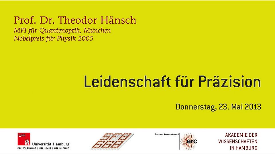 Otto Stern Symposium 2013 - Vortrag Theodor H&auml;nsch