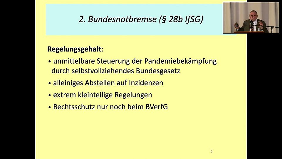 Verfassungsrechtliche &Uuml;berlegungen in der Pandemieeind&auml;mmung